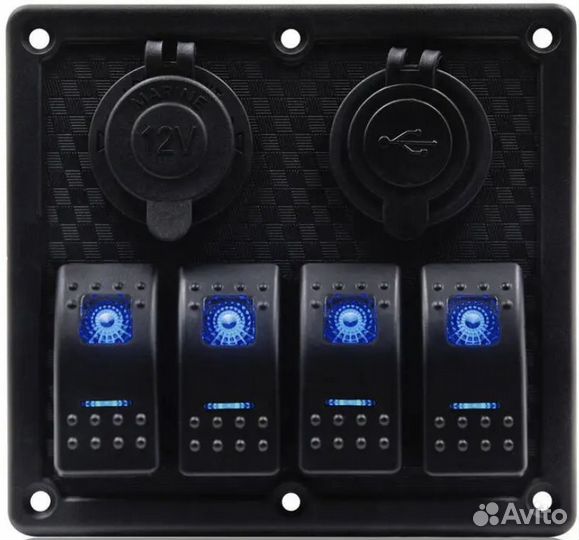 Водонепроницаемая панель с переключателями