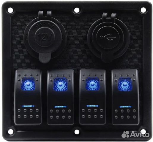 Водонепроницаемая панель с переключателями