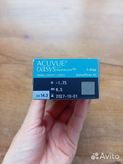 Линзы acuvue oasys -1. 75