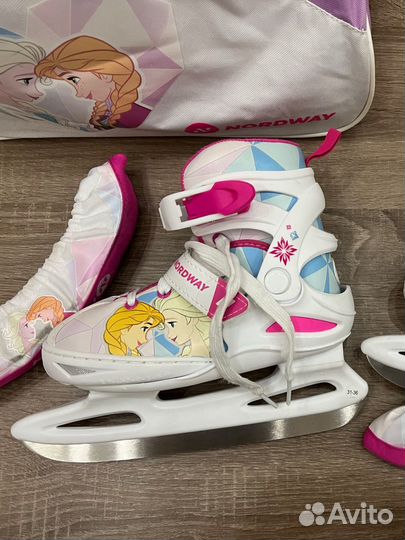 Коньки детские раздвижные 31 36