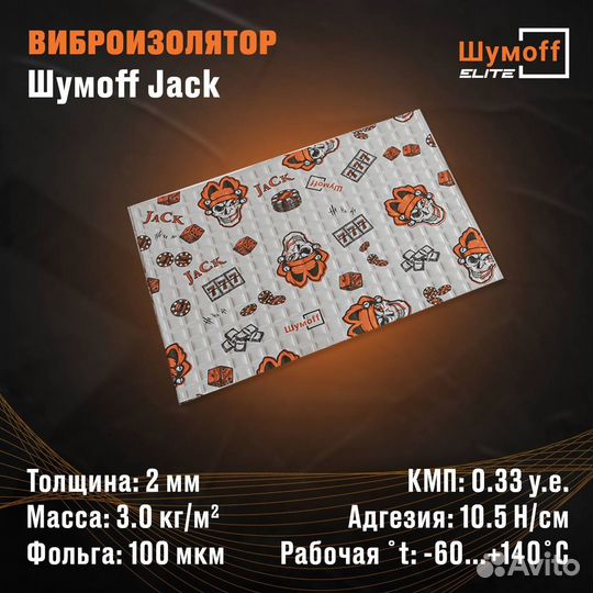 Шумоизоляция Шумоff Jack (Джек)
