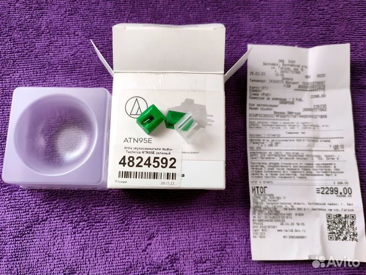 Аudiо-Тесhniса атn-95Е новая вставка (игла)