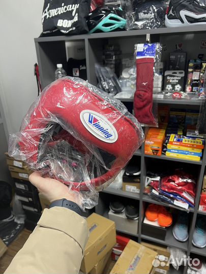 Любительский шлем winning jabf-HG красный оригинал