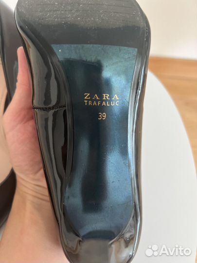 Туфли лодочки zara 38 размер