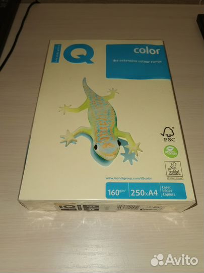 Бумага кремового цвета - IQ Color А4 160 г/м²