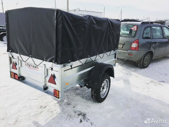 Прицеп спутник с высоким тентом