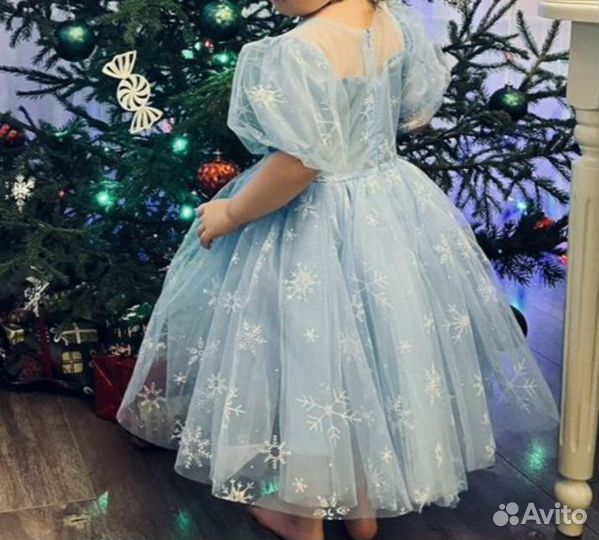 Платье снежинки для девочки 98 104