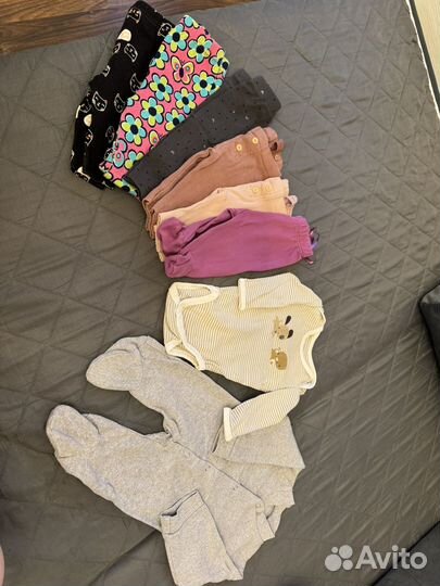 Вещи для новорржденной девочки р-р 56-62