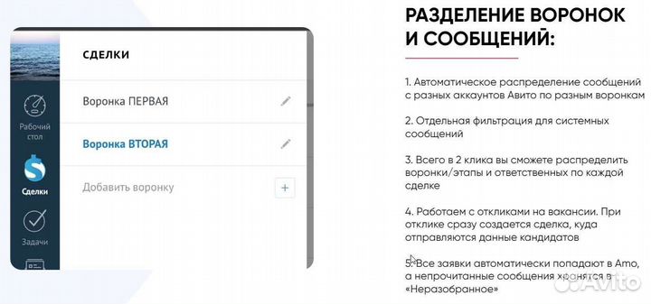 Интеграция сообщений Авито в AmoCrm