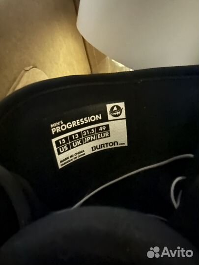 Сноубордические ботинки, Burton progression black