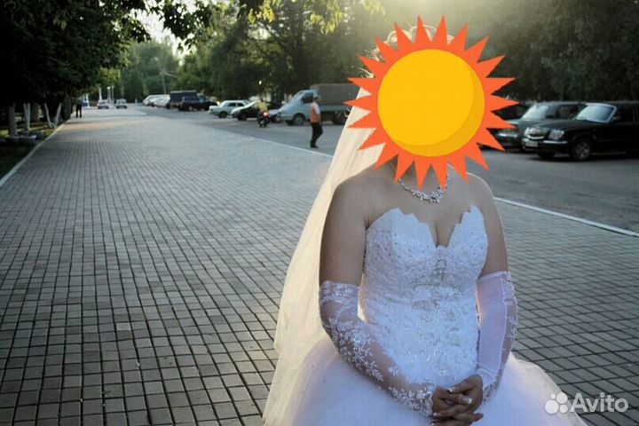 Шикарное свадебное платье