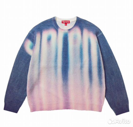 Свитер Supreme blurred logo в наличии