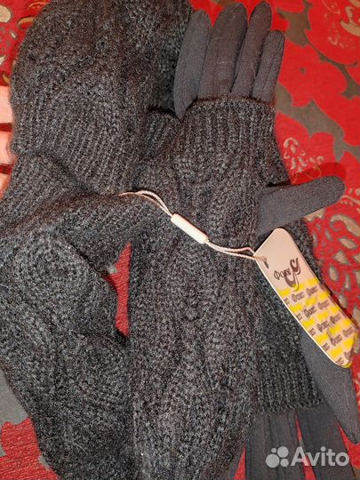 Перчатки женские вязаные
