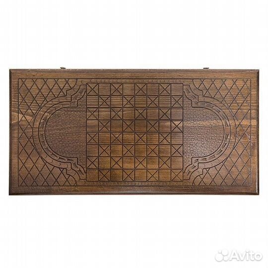 Нарды резные Звездный лев 62 х 64 см бук Армения 62634