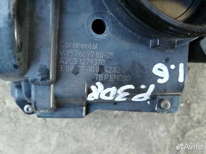 Дросельная заслонка Ситроен с4 Пежо 308 1.6 EP6