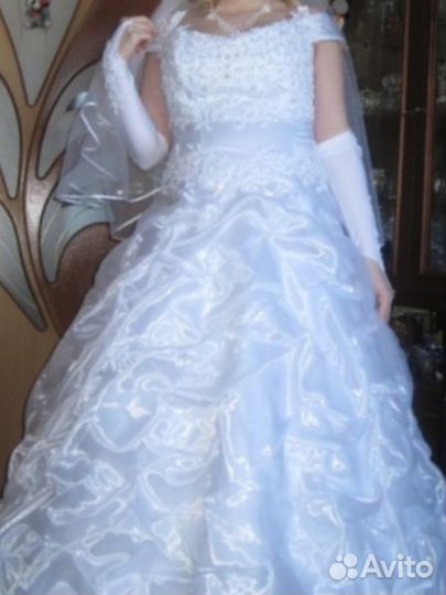 Белое платье р. 50-54