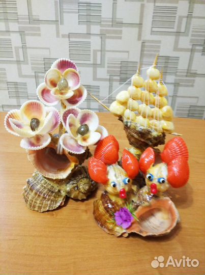 Сувениры из ракушек ручной работы