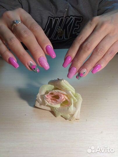 Аппаратный маникюр,наращивание ногтей,шеллак