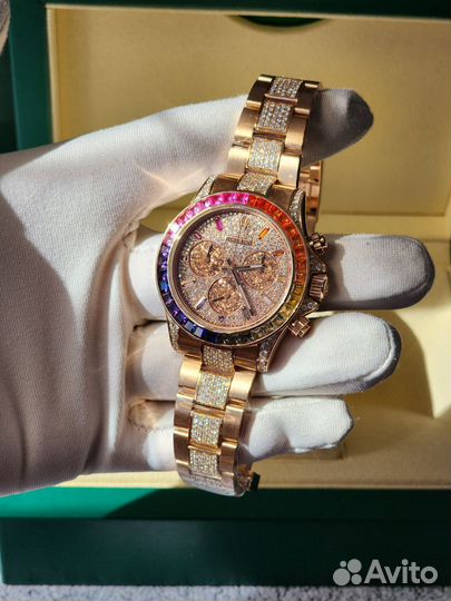 Часы золотые Rolex Daytona Rainbow