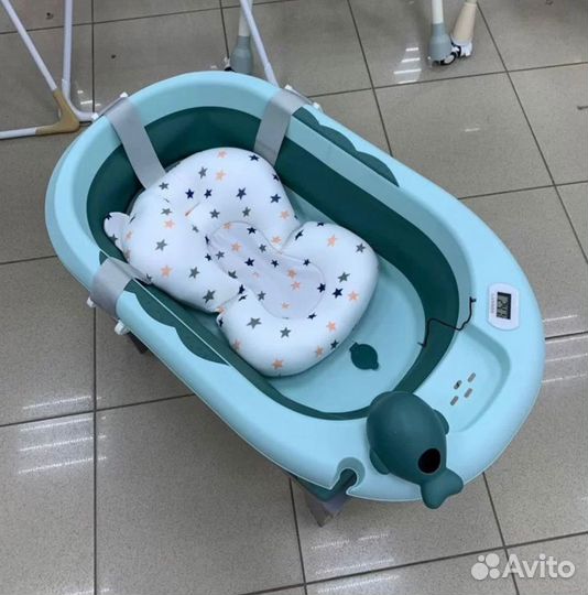 Детская ванночка с подставкой, складная