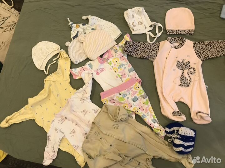 Большой пакет вещей на новорожденную девочку