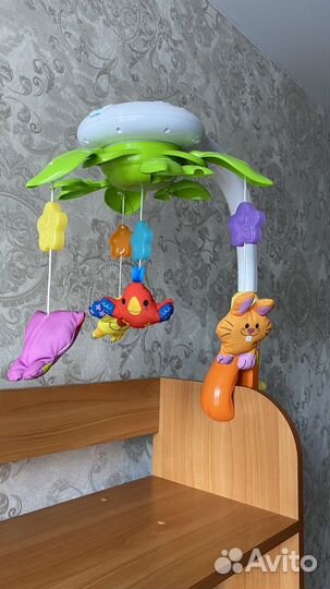 Мобиль на кроватку с проектором и музыкой