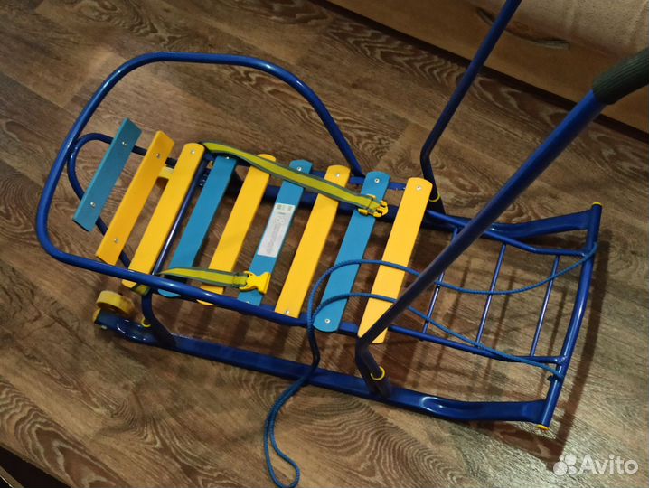 Детские зимние санки с чехлом