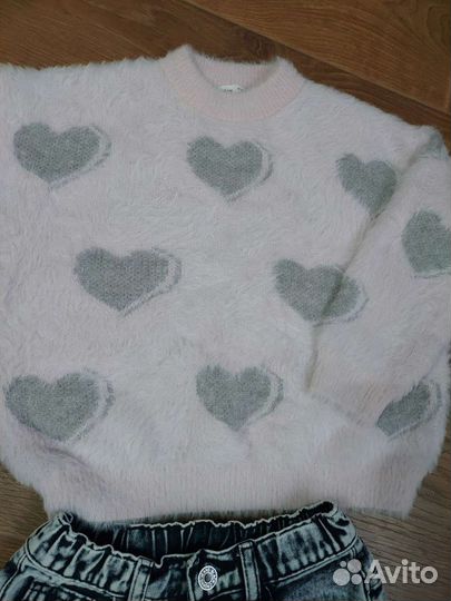 Джинсы, свитер для девочки