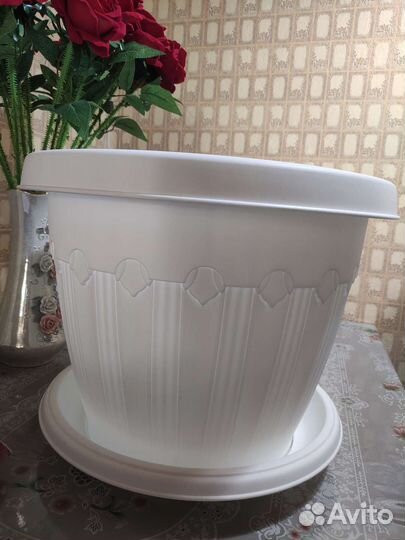 Кашпо 35 литров с поддоном