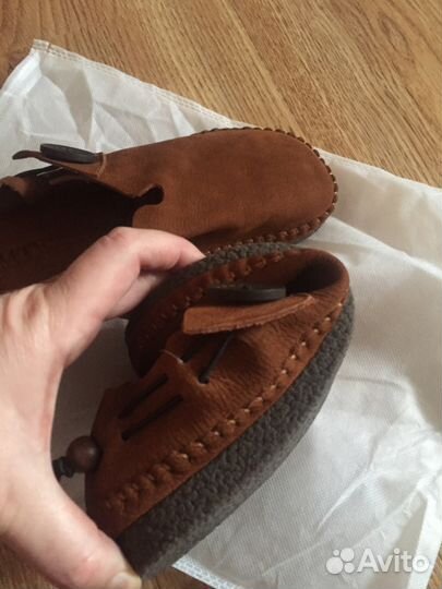 Слипоны новые, натур. замша (38-24,7)