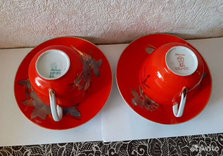 Большая чайная пара. Мальва. Барановка