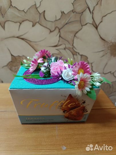 Сладкая открытка. Конфеты трюфель