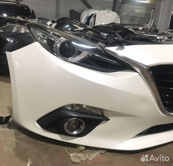 Ноускат бампер mazda 3 bm в наличии белый