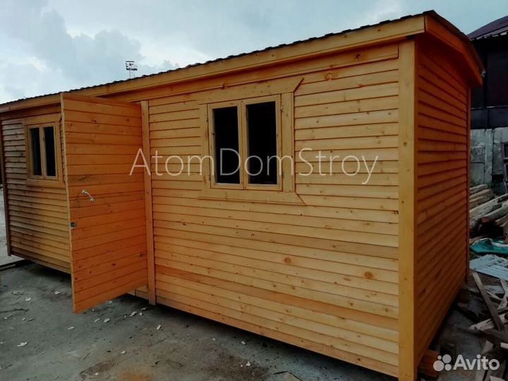 Бытовка деревянная утепленная с электрикой