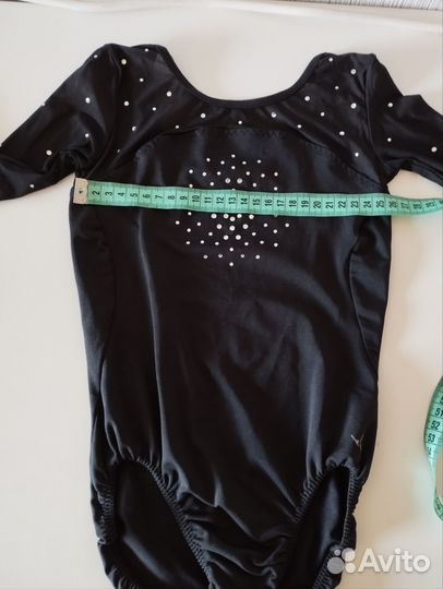 Комплект гимнастический купальник с юбочкой 128