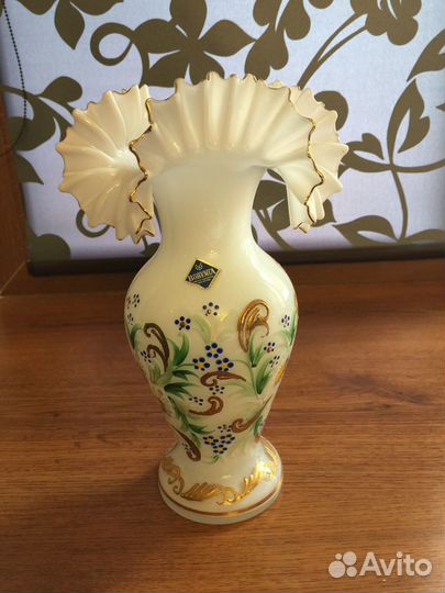 Ваза Bohemia Богемия Роспись