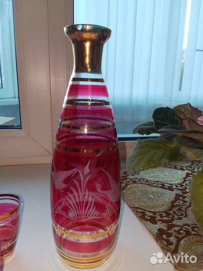 Графини стопки чешское стекло