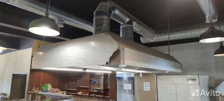 Зонт островной вытяжной