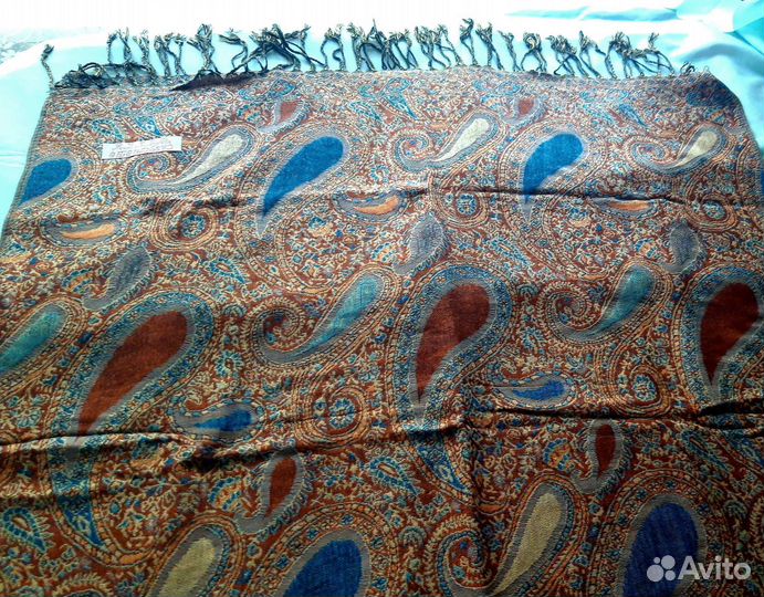 Палантин новый кашемир и шелк