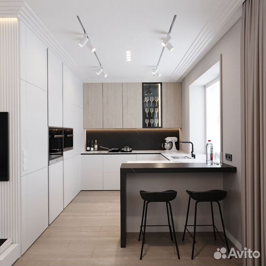 Кухня под потолок на заказ