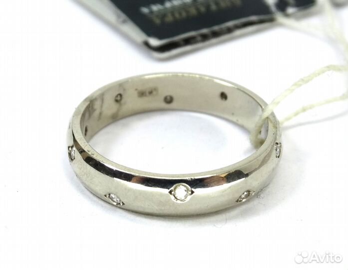 Золотое кольцо с бриллиантами р 19