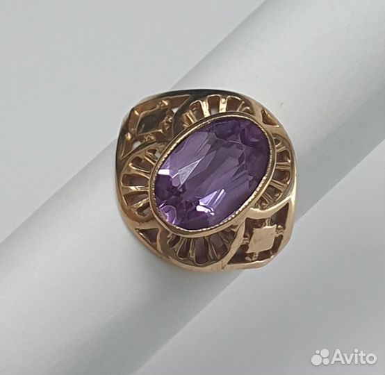 Золотое кольцо с александритом 583 СССР