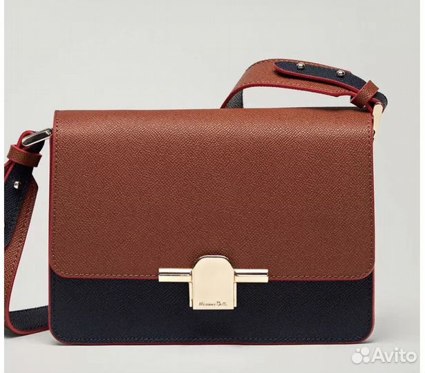 Сумка натуральная кожа massimo dutti