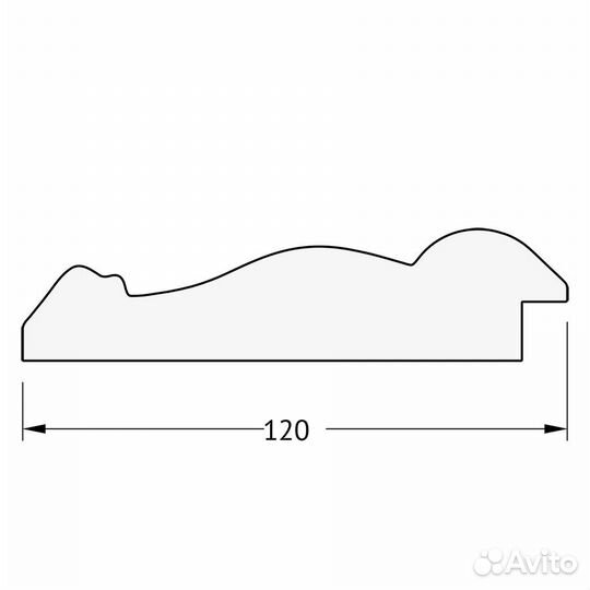 Зеркало настенное Octagon evoform в багетной раме