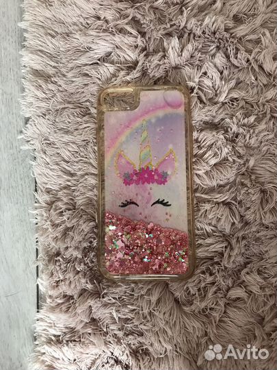 Чехол на iPhone 7 с блёстками