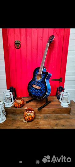 Гитара синяя