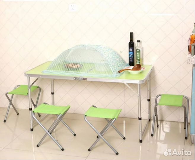Стол для кемпинга складной со стульями
