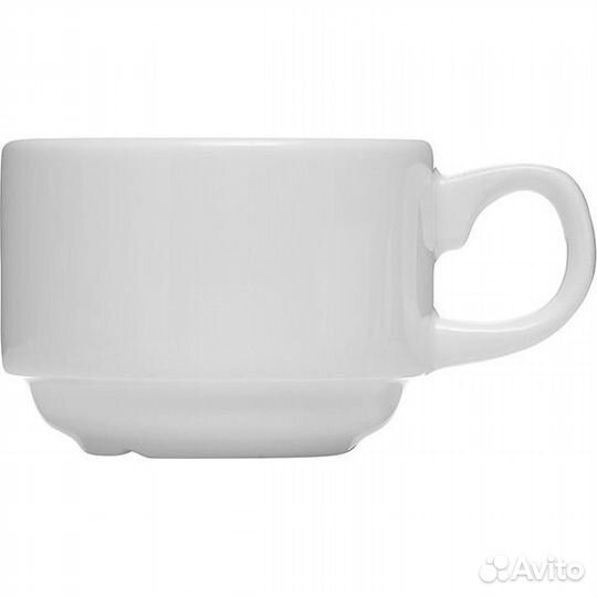 Чашка кофейная «Монако Вайт»; фарфор; 85мл