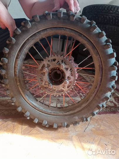 Заднее колесо на питбайк 14