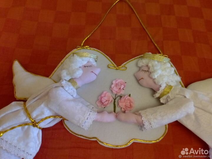 Подарок на свадьбу куклы неразлучники Ангелы